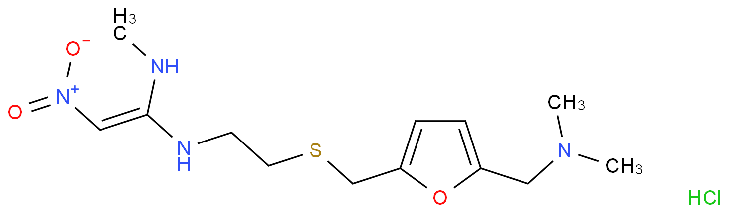 Ranitidine HCl structure