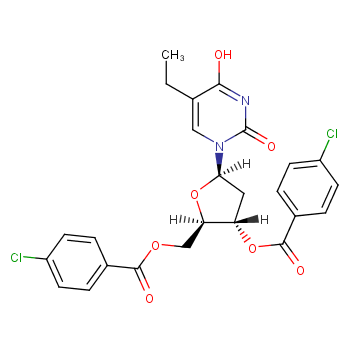 3',5'-二-O-(4-氯苯甲酰基)-2'-脱氧-5-乙基尿苷 CAS 号:25137-84-2 科研实验 优势供应