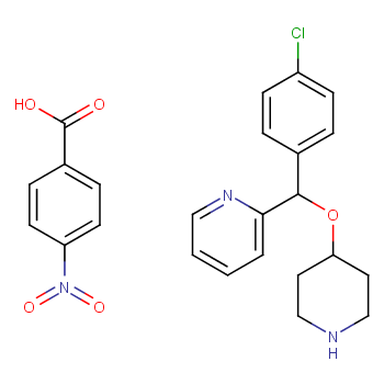 4-摆(4-氯苯基)-2-吡啶基甲氧基闭哌啶对硝基苯甲酸盐/161558-45-8