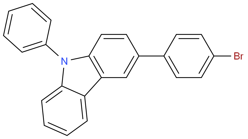 3-(4-溴苯基)-9-苯基咔唑 CAS: 1028647-93-9