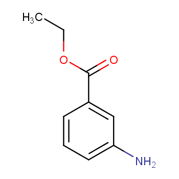 3-氨基苯甲酸乙酯化学结构式