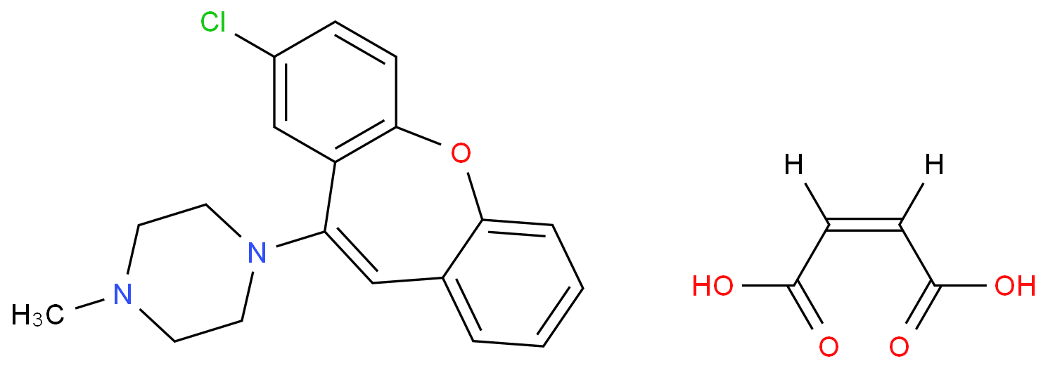 2-CHLORO-11-(4-METHYLPIPERAZINO) DIBENZ[B,F]OXEPIN MALEATE