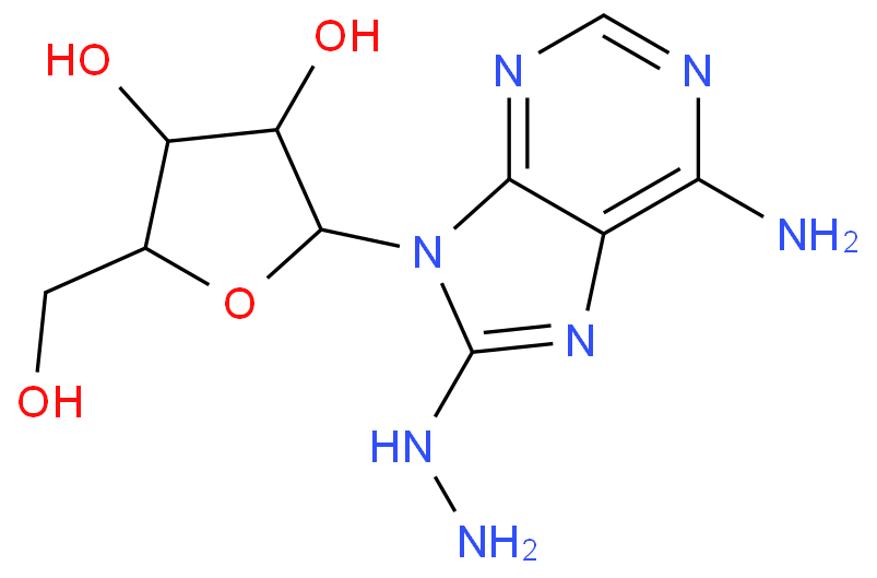 2-(6-amino-8-hydrazinyl-purin-9-yl)-5-(hydroxymethyl)oxolane-3,4-diol