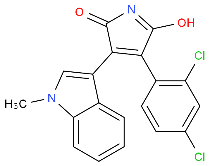 3-(2,4-dichlorophenyl)-4-(1-methylindol-3-yl)pyrrole-2,5-dione
