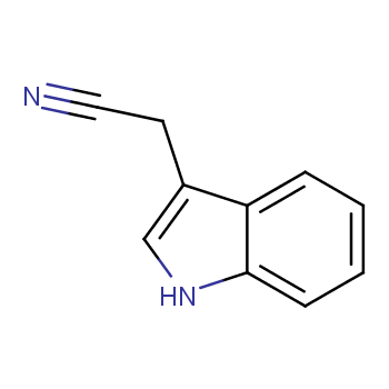 吲哚-3-乙腈化学结构式