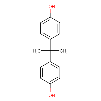 Bisphenol A structure