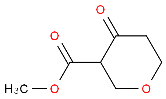 4-氧代四氢-2H-吡喃-3-羧酸甲酯化学结构式
