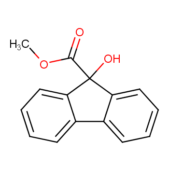 9-羟基-9-芴甲酸甲酯化学结构式