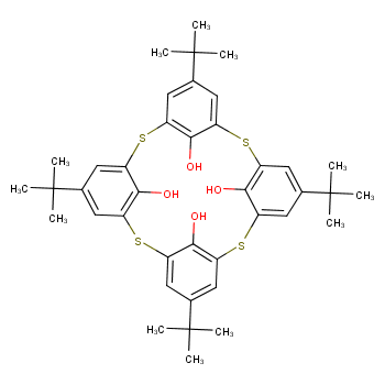 4-叔丁基硫杂杯[4]芳烃化学结构式