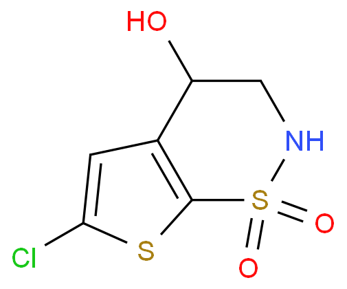 6-Chloro-4-hydroxy-3,4-dihydro-2H-thieno-[3,2-e][1,2]thiazine 1,1-dioxide
