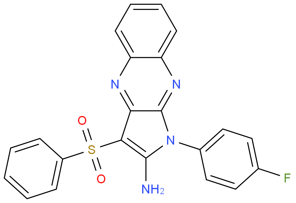 1-(4-氟苯基)-3-(苯磺酰基)-1H-吡咯并[2,3-b]喹喔啉-2-胺/374922-43-7