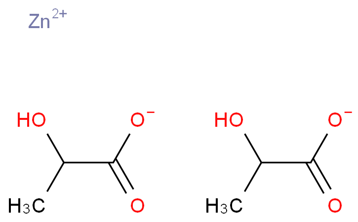 Zinc lactate structure