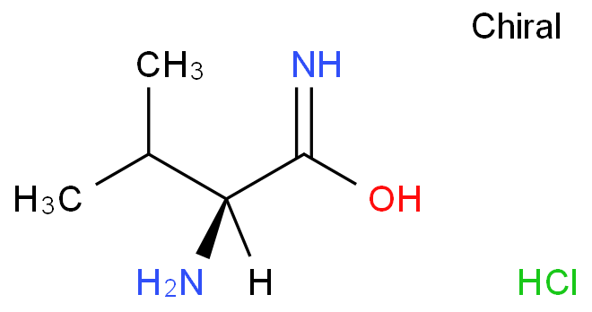 H-VAL-NH2 HCL structure