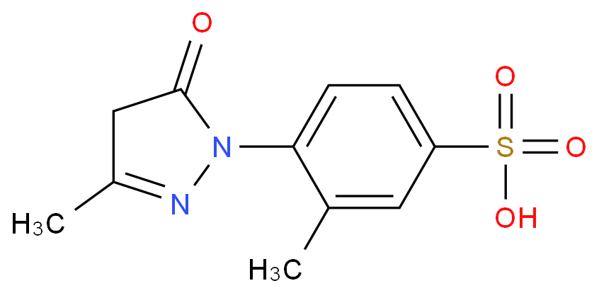 6-(4,5-dihydro-3-methyl-5-oxo-1H-pyrazol-1-yl)toluene-3-sulphonic acid