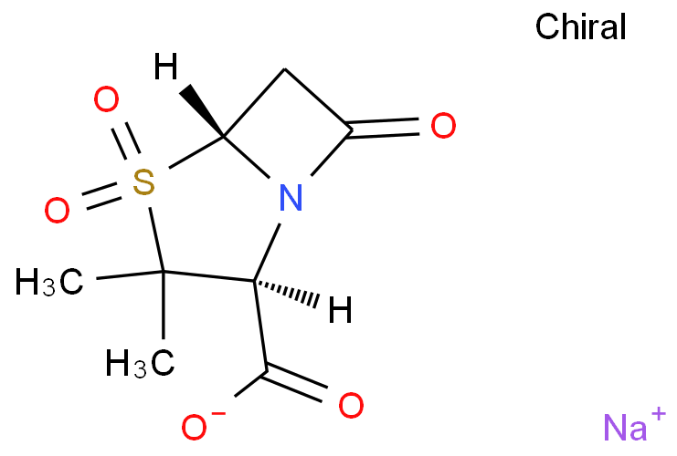 Sulbactam sodium structure