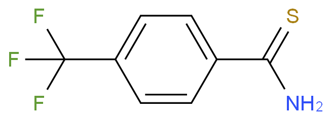 4-(三氟甲基)硫代苯甲酰胺化学结构式