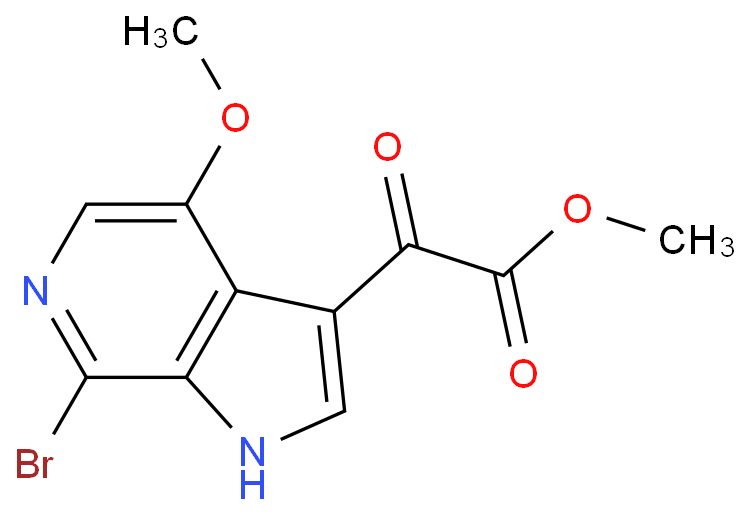 methyl 2-(7-bromo-4-methoxy-1H-pyrrolo[2,3-c]pyridin-3-yl)-2-oxoacetate