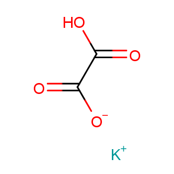 草酸氢钾化学结构式