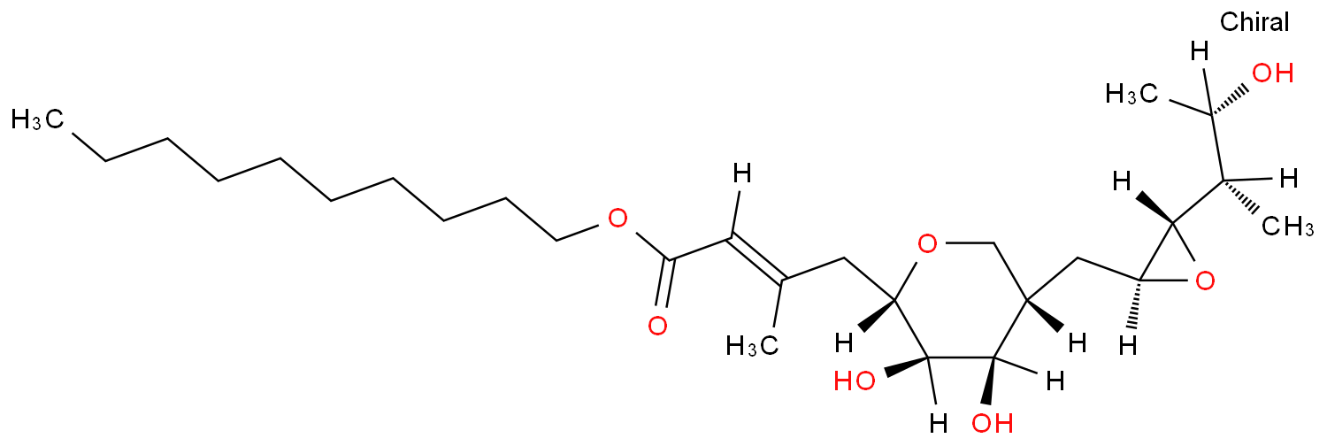 Mupirocin Impurity P/Decyl [2E,8[2S,3S(1S,2S)]]-5,9-Anhydro-2,3,4,8-tetradeoxy-8-[[3-(2-hydroxy-1-methylpropyl)oxiranyl]methyl]-3-methyl-L-talo-Non-2-enonic Acid Ester