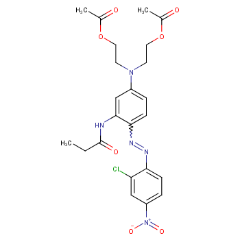N-[5-[二(2-乙酰氧基)乙基]氨基]-2-[(2-氯-4-硝基苯基)偶氮]苯基丙酰胺
