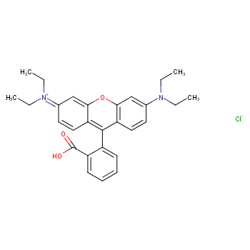 Rhodamine B structure