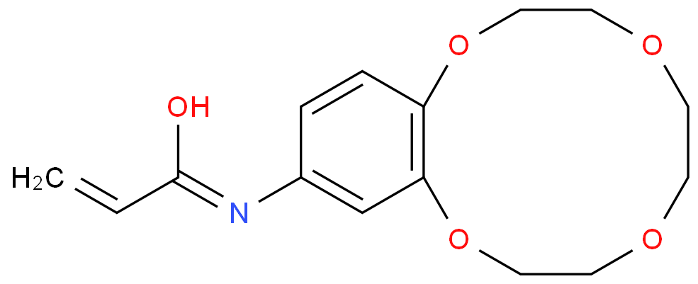 N-(2,5,8,11-tetraoxabicyclo[10.4.0]hexadeca-1(12),13,15-trien-14-yl)prop-2-enamide