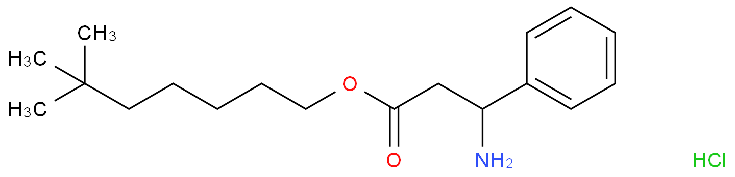 6,6-dimethylheptyl 3-amino-3-phenylpropanoate hydrochloride