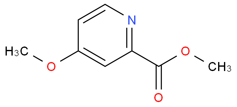 4-甲氧基吡啶-2-甲酸甲酯化学结构式