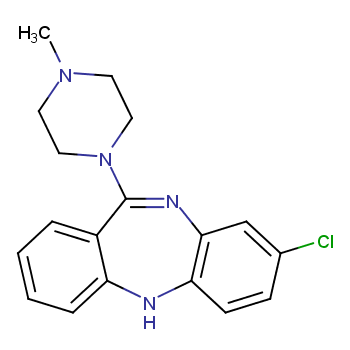 氯氮平化学结构式