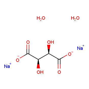 酒石酸钠化学结构式