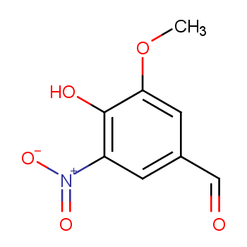5-硝基香兰素化学结构式