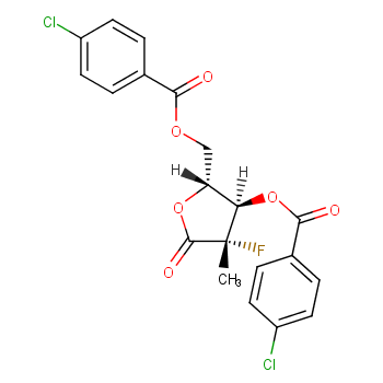 (2R)-2-脱氧-2-氟-2-甲基-D-赤式戊糖酸 GAMAMA-内酯 3,5-双(4-氯苯甲酸)酯