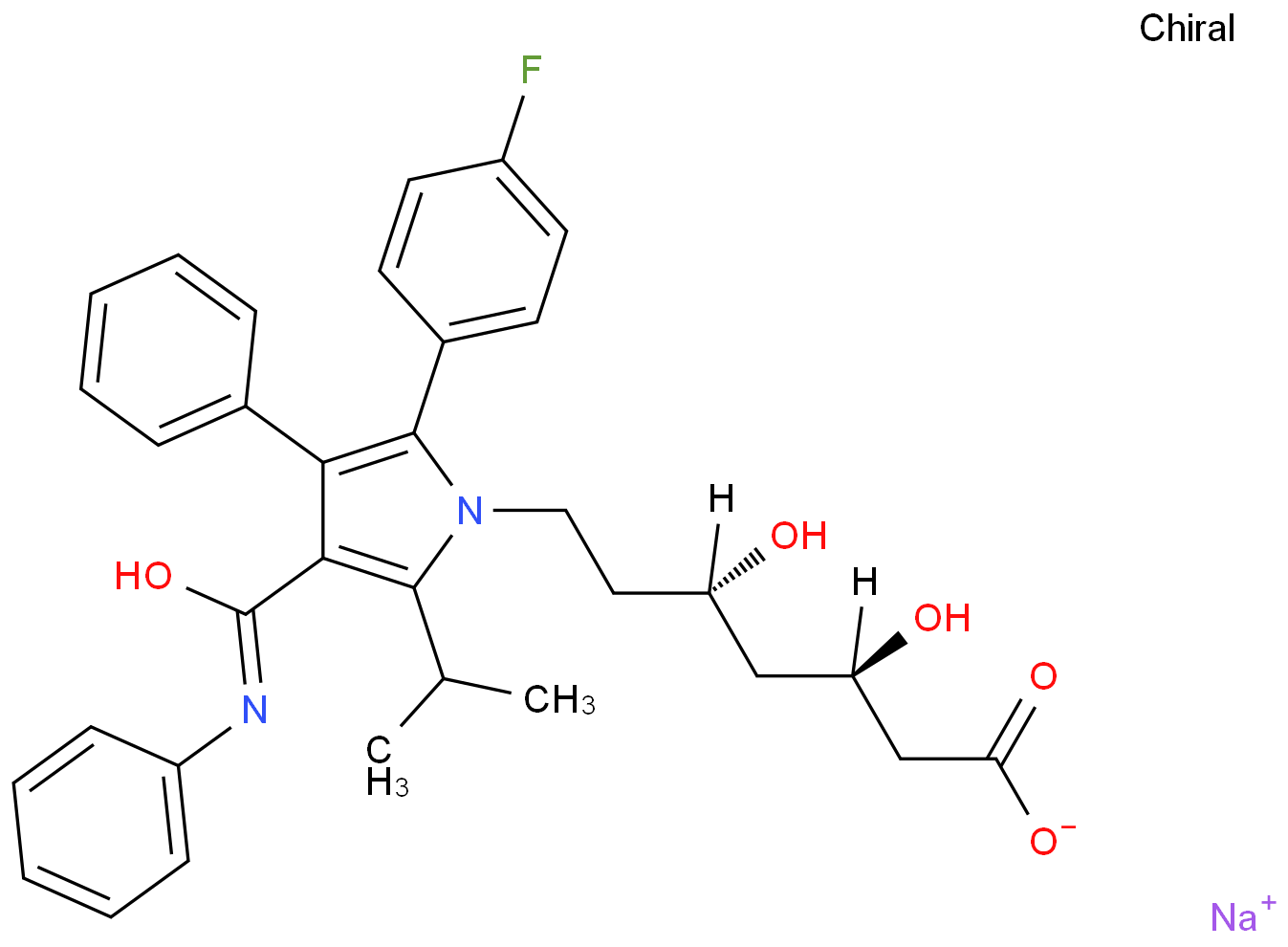 sodium,(3R,5S)-7-[2-(4-fluorophenyl)-3-phenyl-4-(phenylcarbamoyl)-5-propan-2-ylpyrrol-1-yl]-3,5-dihydroxyheptanoate