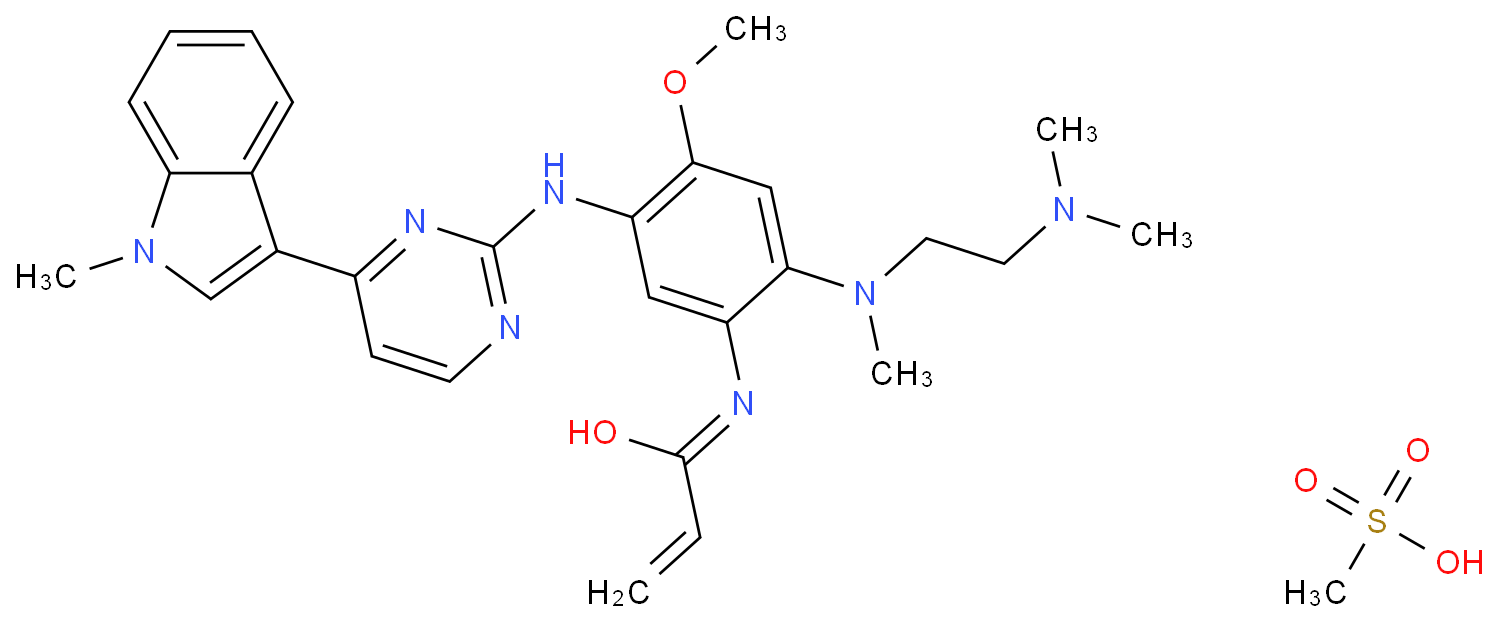 AZD9291(甲磺酸盐)化学结构式