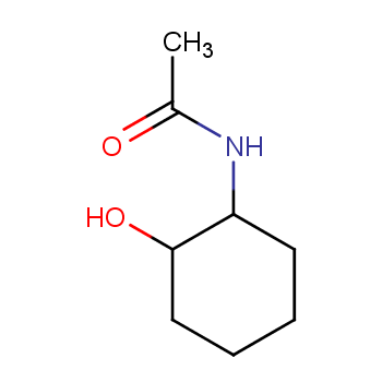1R,2R-N-乙酰基环己氨基醇化学结构式