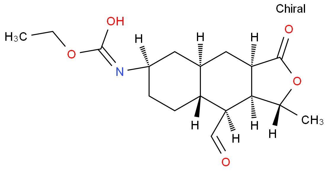 Ethyl N-[(1R,3aR,4aR,6R,8aR,9S,9aS)-9-formyldodecahydro-1-methyl-3-oxonaphtho[2,3-c]furan-6-yl]-Carbamic acid ester