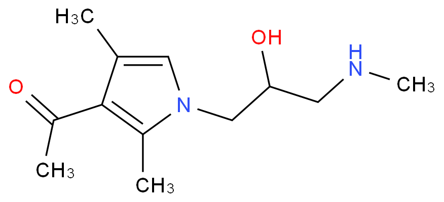 1-[1-(2-HYDROXY-3-METHYLAMINO-PROPYL)-2,4-DIMETHYL-1H-PYRROL-3-YL]-ETHANONE