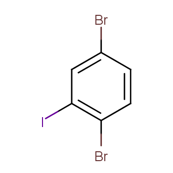 2,5-二溴碘苯化学结构式