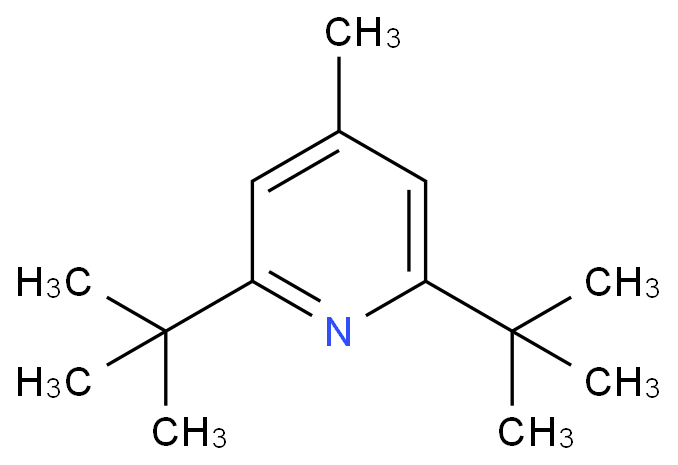 2,6-二叔丁基-4-甲基吡啶化学结构式