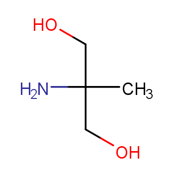2-氨基-2-甲基-1,3-丙二醇化学结构式