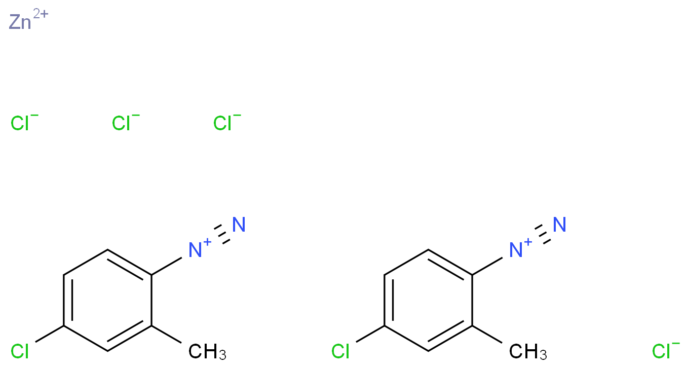 4-氯-2-甲基苯重氮化盐化学结构式