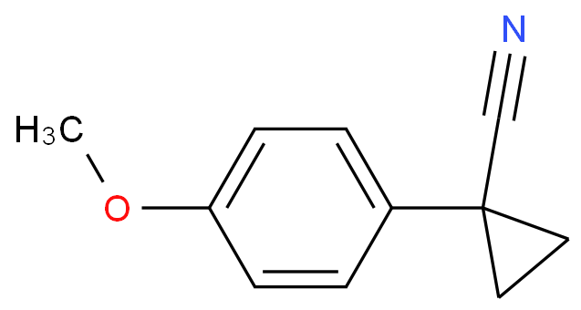 1-(4-methoxyphenyl)cyclopropane-1-carbonitrile