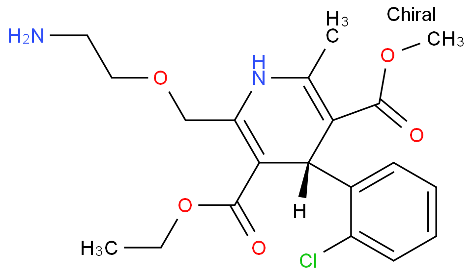 左旋氨氯地平化学结构式