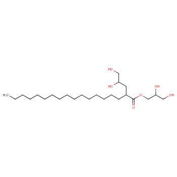 二甘油单硬脂酸酯化学结构式