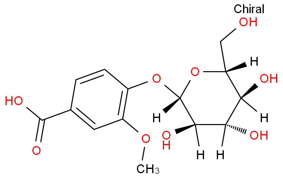 Vanillic acid 4-β-D-glucopyranoside