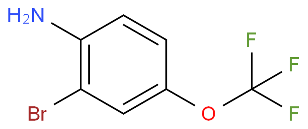 2-溴-4-三氟甲氧基苯胺化学结构式