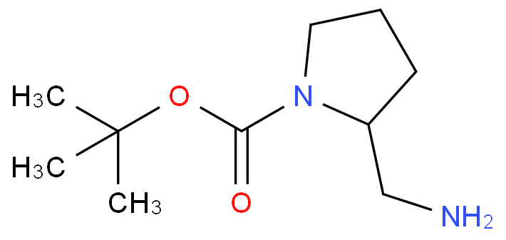 1-Boc-2-氨甲基吡咯烷化学结构式