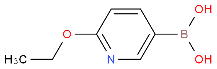 2-乙氧基吡啶-5-硼酸化学结构式