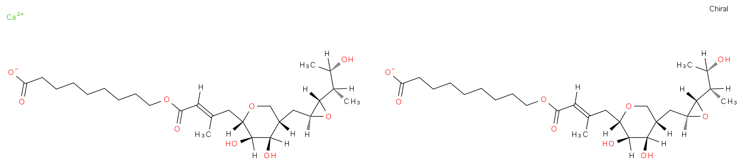 莫匹罗星钙化学结构式