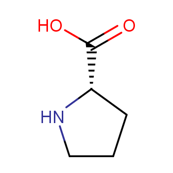 脯氨酸化学结构式